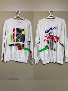 Vintage 90’s Reebok Union Jack Tag Basketball The Legends Crewneck Sweater